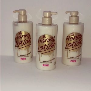 NWT PINK Beauty Honey Lotion set of 3